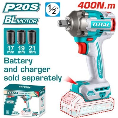 LLAVE IMPACTO 1/2'' BRUSHLESS A BATERÍA TIWLI20401