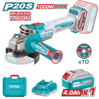AMOLADORA BRUSHLESS A BATERÍA TOTAL TAGLI271531E