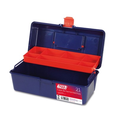 CAJA HERRAMIENTAS TAYG 121005 N.21 AZUL 310X160X13