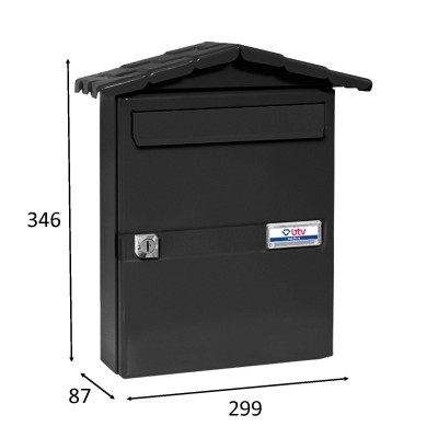 BUZON CHALET BTV 02111 30X24 CHAPA NEGRO