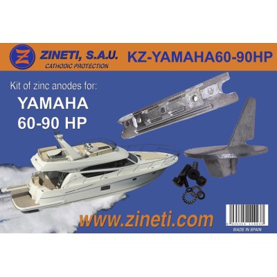 KIT ANODO ZINETI YAMAHA 60-90HP