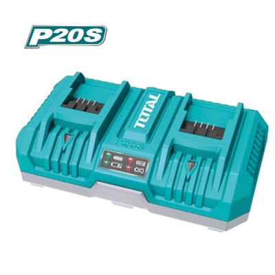 CARGADOR BATERIA HERRAMIENTA TOTAL RAP DUO 20V 8A