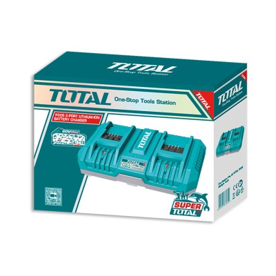 CARGADOR BATERIA HERRAMIENTA TOTAL RAP DUO 20V 8A