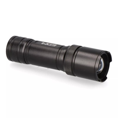 LINTERNA LED TACTICA BLACK GRIP DE ALUMINIO 3W