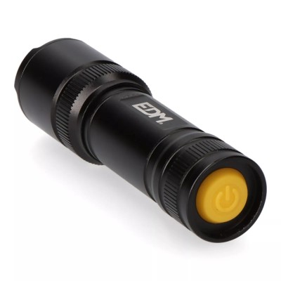 LINTERNA LED TACTICA BLACK GRIP DE ALUMINIO 3W