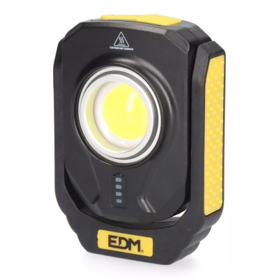 LINTERNA LED COMPACT RECARGABLE 10W 900 LUMEN EDM