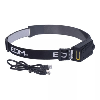 LINTERNA FRONTAL LED C/ SENSOR COB 8W 280LM